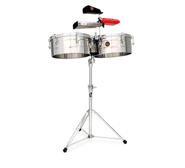 LP Tito Puente Timbales 14 & 15 Shells/Stainless - Timpano-percussion