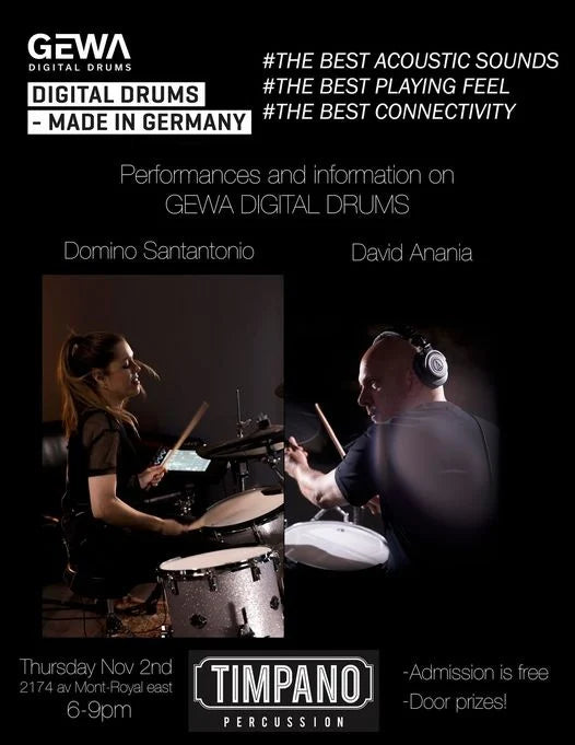 GEWA Digital Drums Event at Timpano-percussion