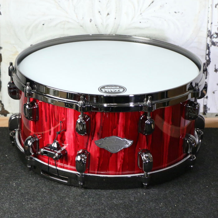 Caisse claire usagée Tama Starclassic Performer 14X6.5po - Crimson Red Waterfall