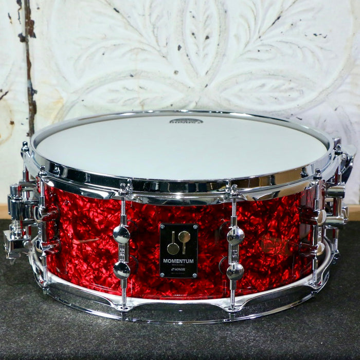 Sonor Momentum Beech Snare Drum 14X5.75in - Red Pearl