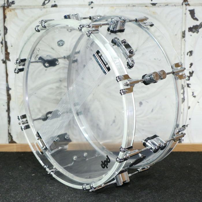 PDP Concept Acrylic Clear Snare Drum 14X6.5in - Timpano-percussion