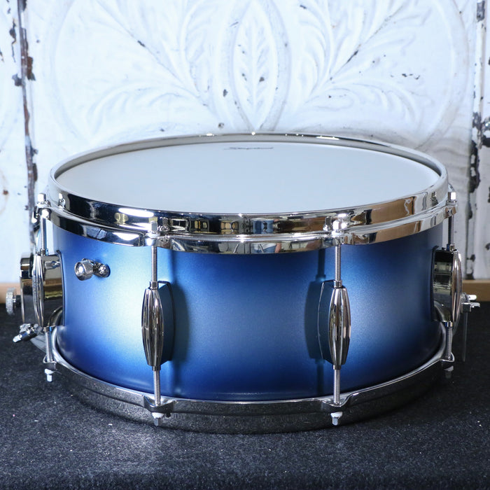 Caisse claire Slingerland Radio King Artist 14X6.5po - Blue &amp; Silver Lacquer