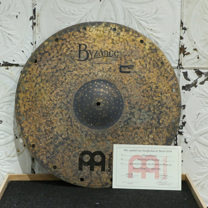 Meinl Byzance Vintage C Squared Ride 21in (3383g) - HANDPICKED