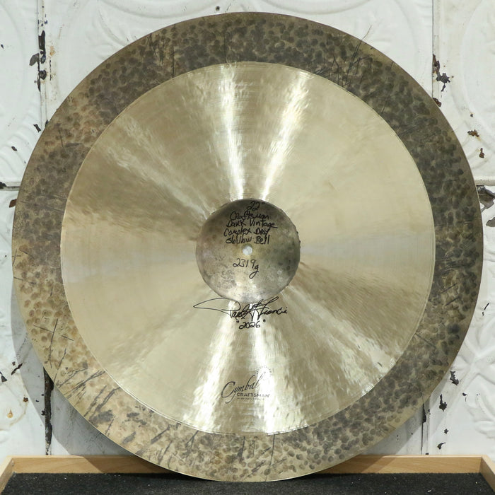 Cymbal Craftsman Dark Vintage Complex Dry Ride 22in - Shallow Bell
