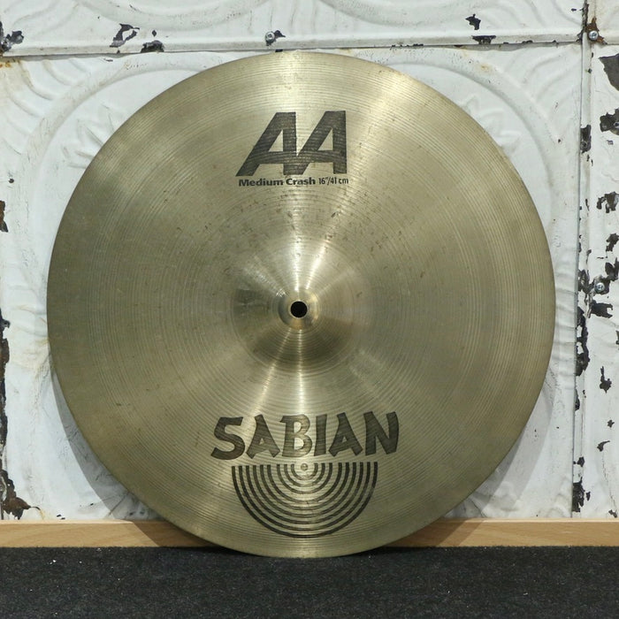 Used Sabian AA Medium Crash Cymbal 16in (1238g)