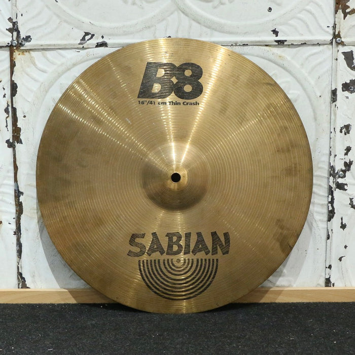 Used Sabian B8 Thin Crash Cymbal 16in (1078g)