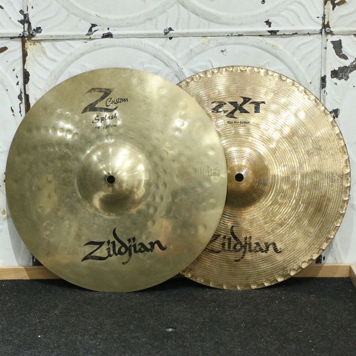 Used Zildjian ZXT/Z Custom Hi-Hat Cymbals 14in (808/1196g