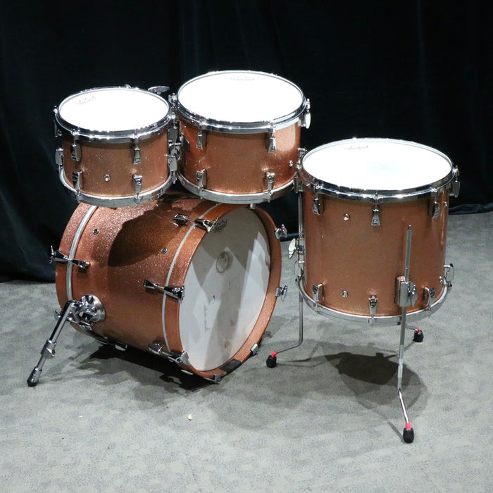 Batterie Yamaha Absolute Hybrid Maple d'occasion 18-10-12-14" - Pink Champagne