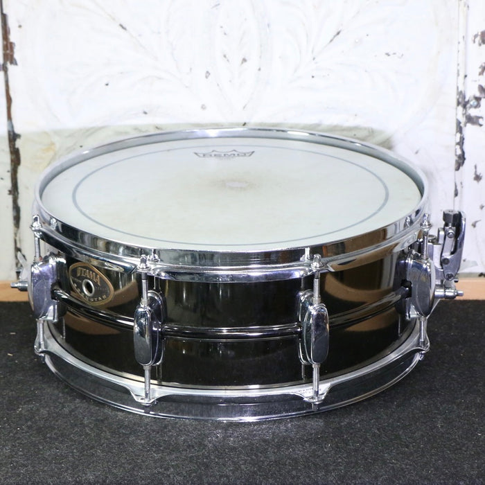 Used Tama Rockstar Black Nickel over Steel Snare Drum 14X5.5in