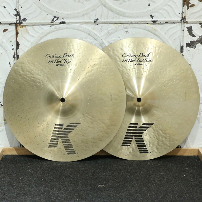Cymbales hi-hat usagées Zildjian K Custom Dark 14po (1026/1238g)