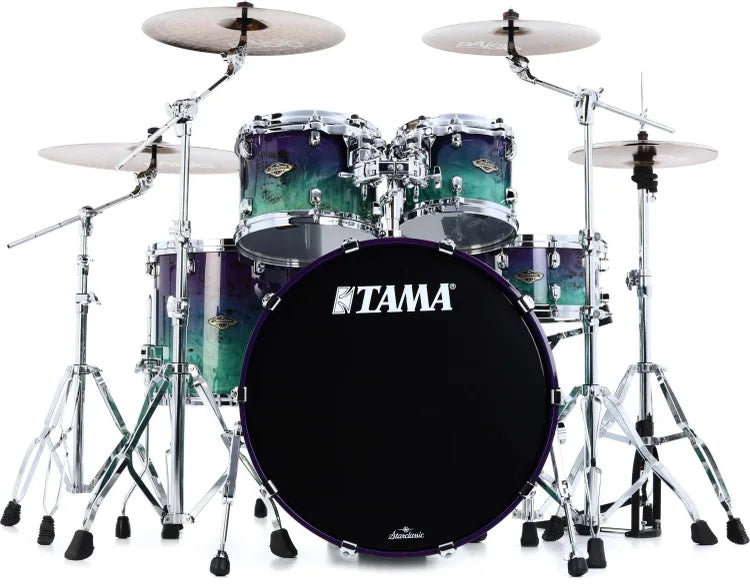 Tama Starclassic Walnut/Birch Drum Kit 22-10-12-16in - Nebula Mappa Burl Fade