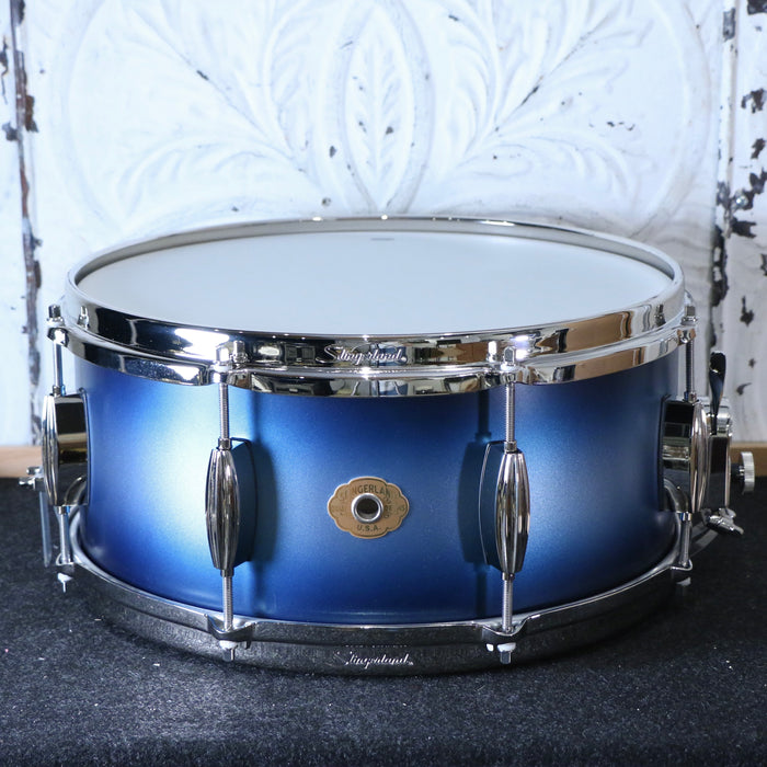 Caisse claire Slingerland Radio King Artist 14X6.5po - Blue &amp; Silver Lacquer