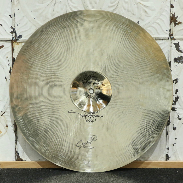 Cymbale crash Cymbal Craftsman Dark Vintage Paper Thin 19po (1512g) - Brilliant