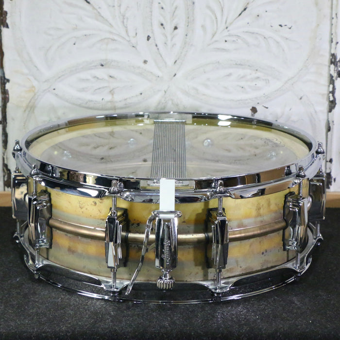 B-Stock Ludwig Raw Brass Phonic Snare Drum 14X5in