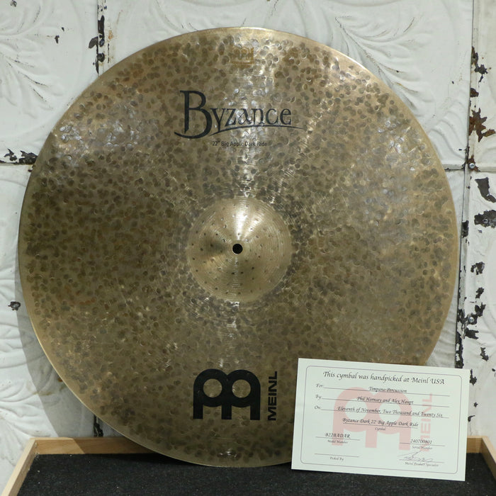 Cymbale ride Meinl Byzance Big Apple Dark 22po (2252g) HANDPICKED