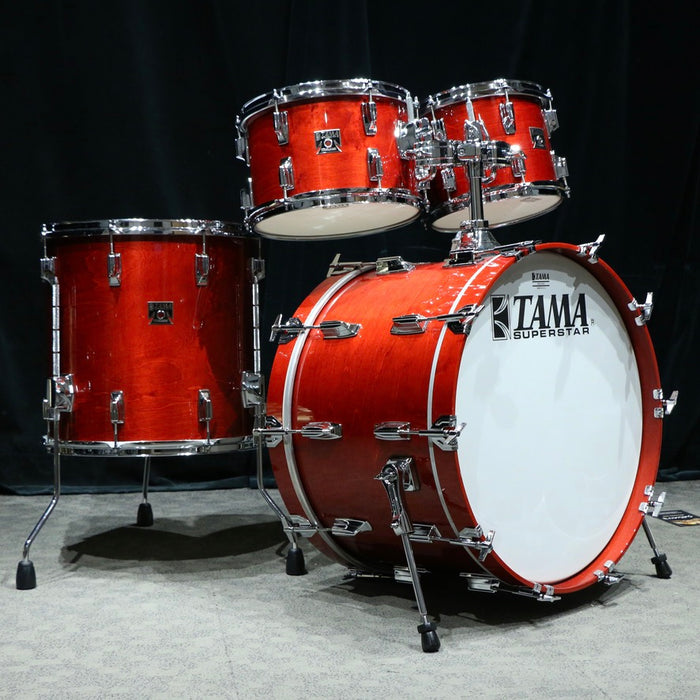 Used Tama Superstar 50th Anniversary Drum Kit 22-10-12-16in - Cherry Wine