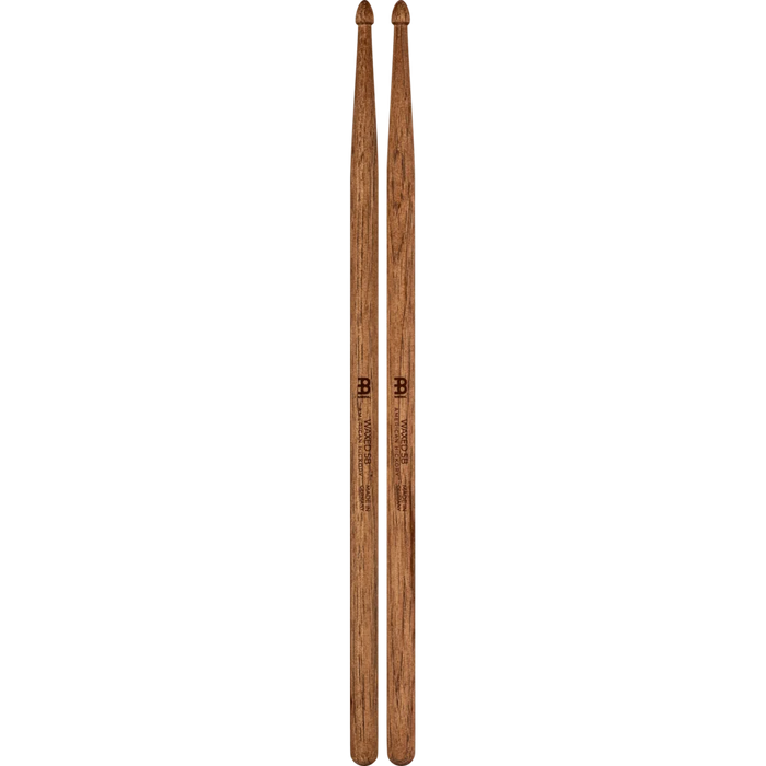 Meinl Waxed 5B Drumstick Hickory Medium Acorn tip Pair
