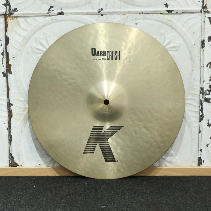 Cymbale crash usagée Zildjian K Dark Thin 15po (812g)