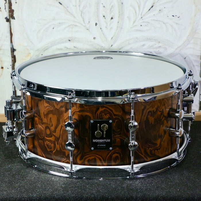 Sonor Momentum Maple Snare Drum 14X6.5in - California Burl