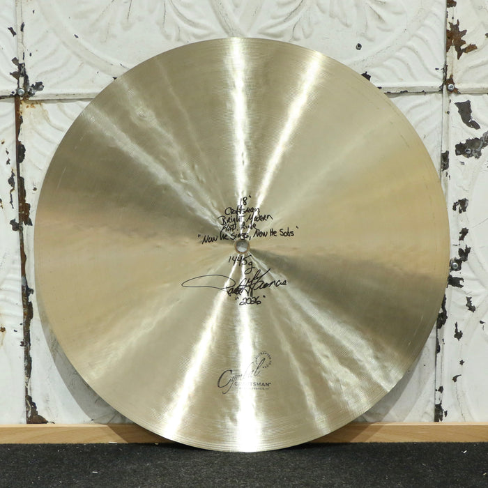 Cymbal Craftsman Bright Modern Flat Ride Cymbal 18in (1445g)