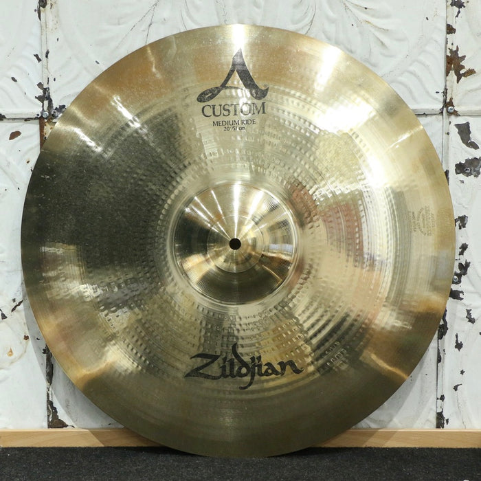 Cymbale ride usagée Zildjian A Custom Medium 20po (2580g)
