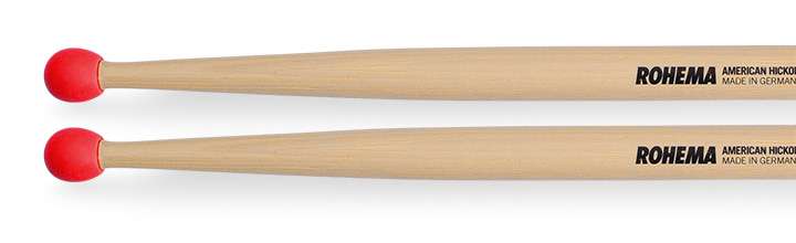 Baguettes de batterie Rohema Anywhere Stick avec embout en caoutchouc
