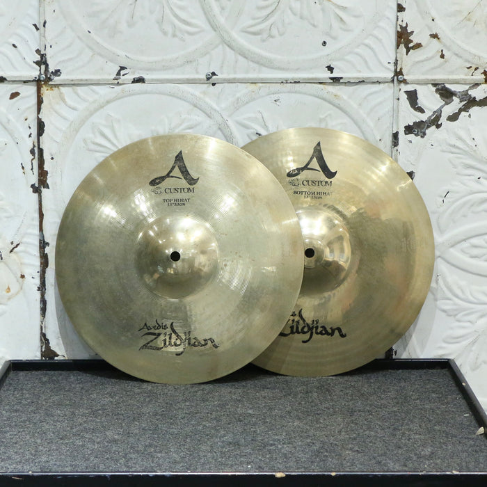 Cymbales hi-hat usagées Zildjian A Custom 13po (882/1074g)