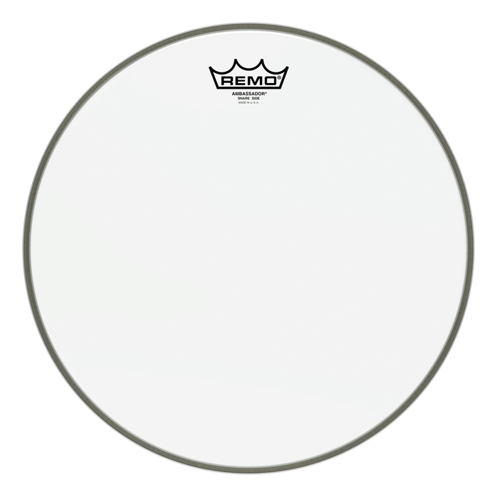 Remo Ambassador Hazy Snare Side