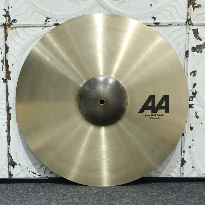 Used Sabian AA Raw Bell Crash Cymbal 18in (1424g)