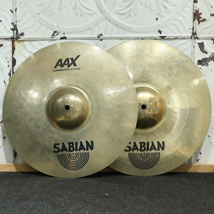 Used Sabian AAX X-Plosion Hi-Hat Cymbals 14in (1042/1450g)