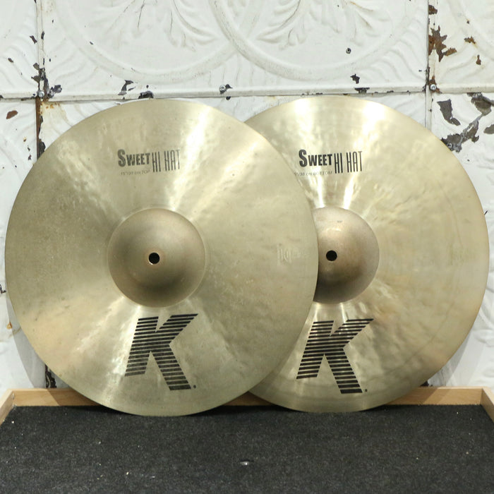 Used Zildjian K Sweet Hi-Hat Cymbals 15in (1166/1668g)