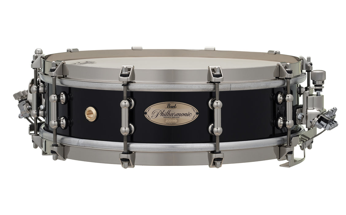 Pearl Philharmonic Series Concert Snare Drum 8-Ply Maple 14X5in - Piano Black