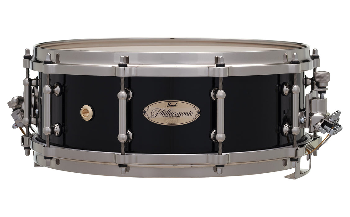 Pearl Philharmonic Series Concert Snare Drum 8-ply Maple 14X5in - Piano Black