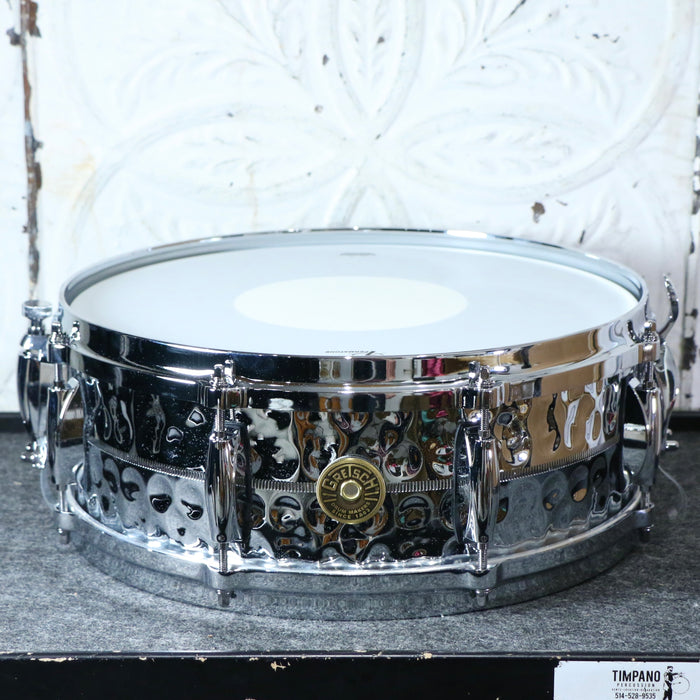 Gretsch USA Custom Hammered Chrome Over Brass Snare Drum 14X5in