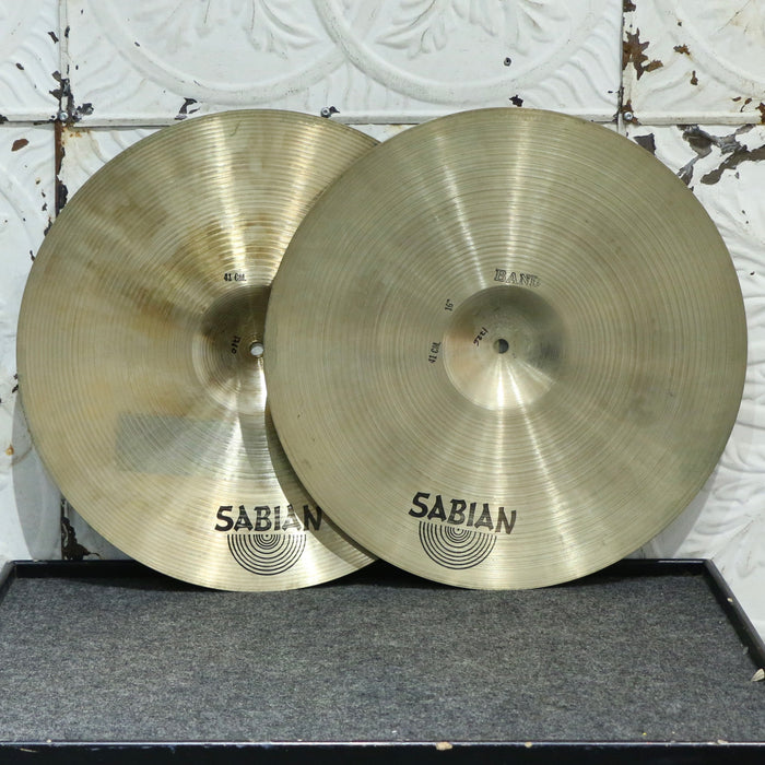 Cymbales frappées usagées Sabian Band 16po (1726/1780g)