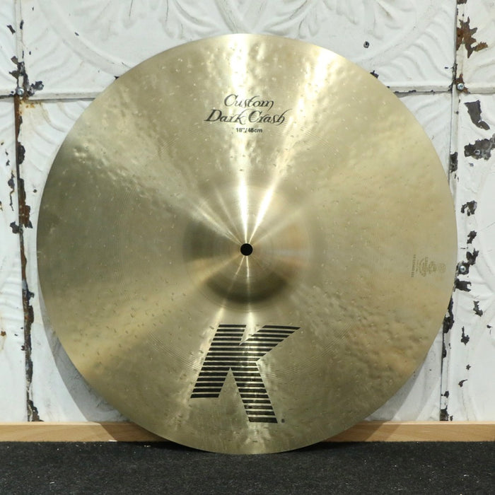 Cymbale crash usagée Zildjian K Custom Dark 18po (1328g)