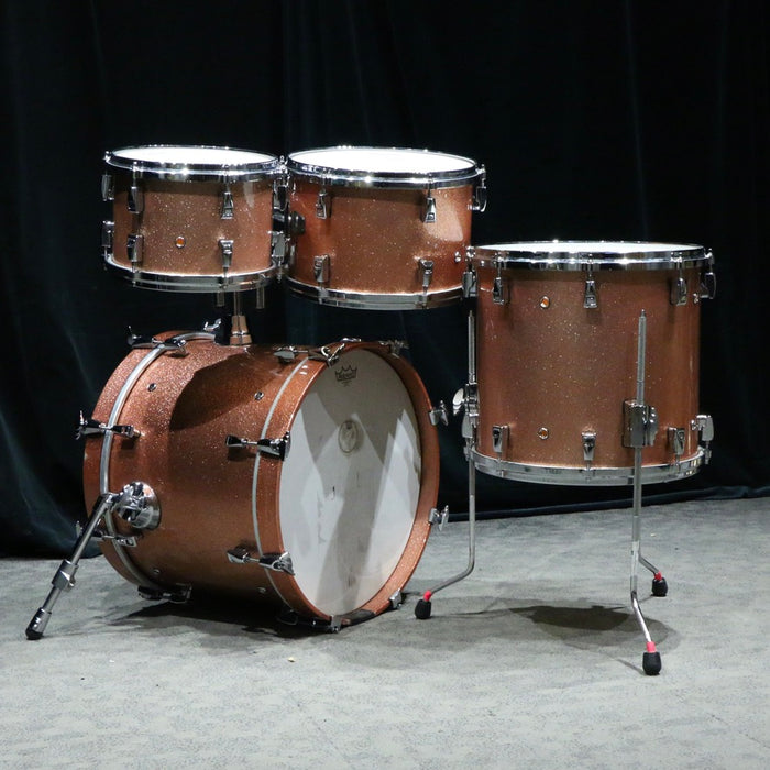 Batterie Yamaha Absolute Hybrid Maple d'occasion 18-10-12-14" - Pink Champagne