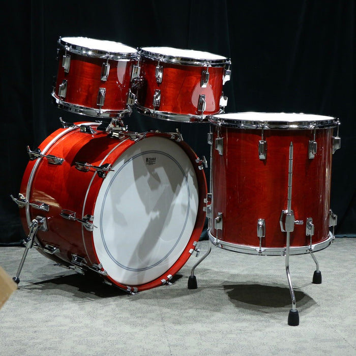 Used Tama Superstar 50th Anniversary Drum Kit 22-10-12-16in - Cherry Wine