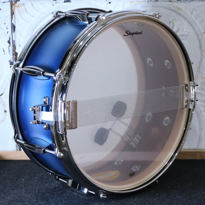 Caisse claire Slingerland Radio King Artist 14X6.5po - Blue &amp; Silver Lacquer