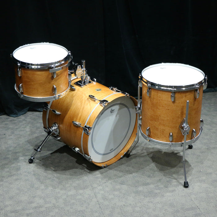 Batterie Gretsch USA Custom 18-12-14po - Satin Classic Maple + GRMTGTHSLC