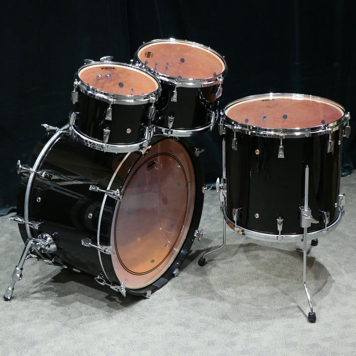Yamaha Absolute Hybrid Maple Drum Kit 22X14-10-12-16in - Solid Black