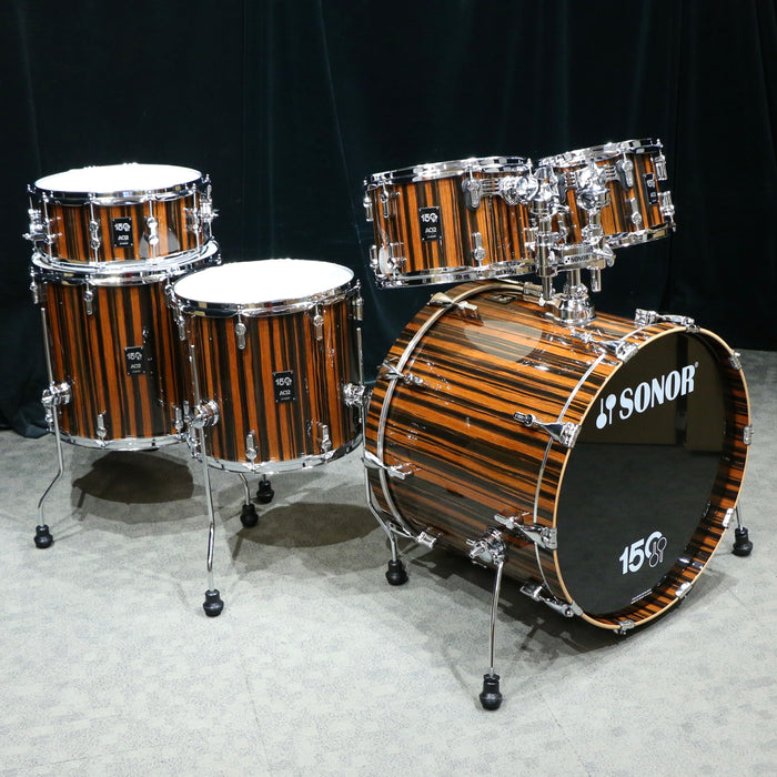 Sonor AQ2 150th Anniversary Drum Kit 22-10-12-14-16+14in - Ebony High Gloss