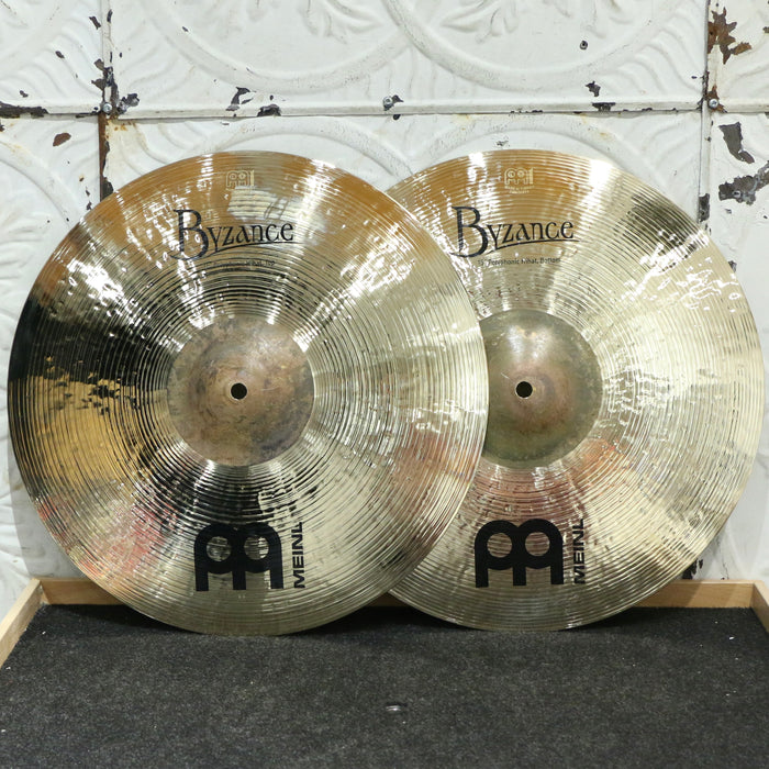 Cymbales hi-hat Meinl Byzance Traditional Polyphonic Brilliant 15po
