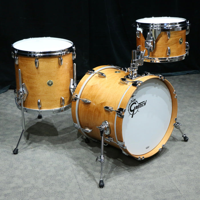 Batterie Gretsch USA Custom 18-12-14po - Satin Classic Maple + GRMTGTHSLC