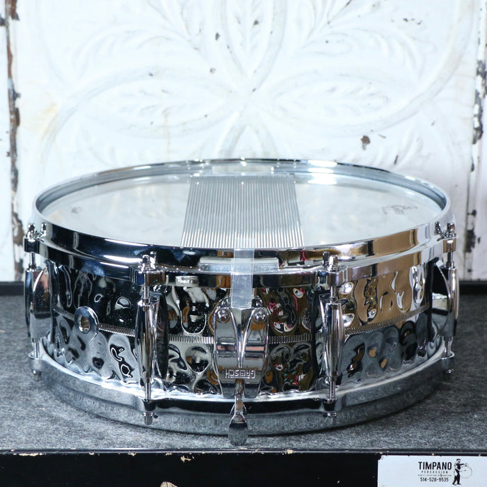 Gretsch USA Custom Hammered Chrome Over Brass Snare Drum 14X5in