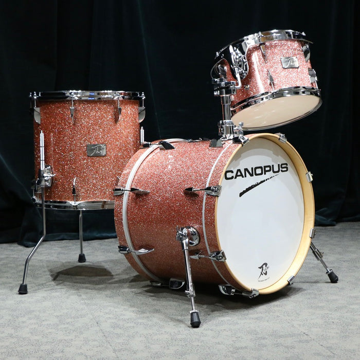 Canopus Yaiba Maple Drum Kit 18-12-14in - Rose Sparkle Lacquer