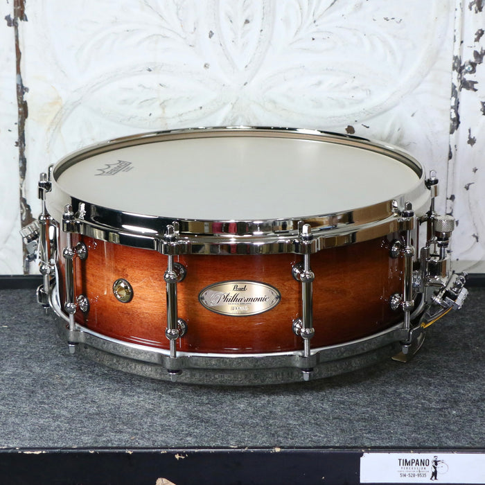 Pearl Philharmonic Series Concert Snare Drum 8-Ply Maple 14X5in - Gloss Barnwood Brown