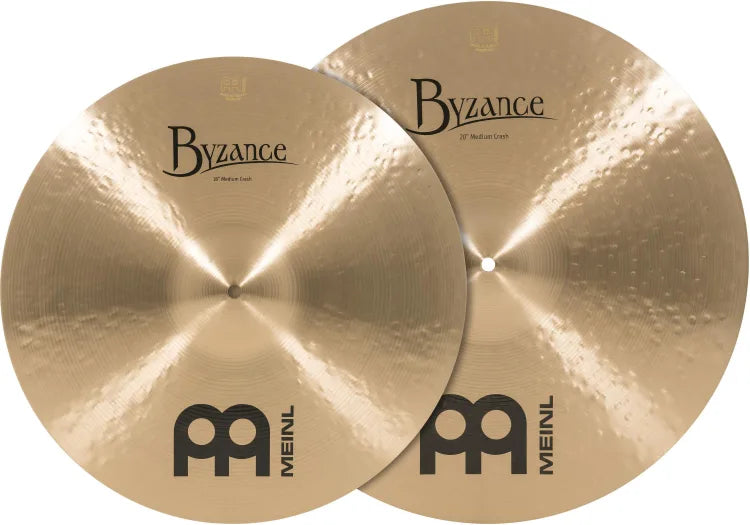 Meinl Cymbals Byzance Matched Crash Pack - 18 inch and 20 inch, Medium Traditional