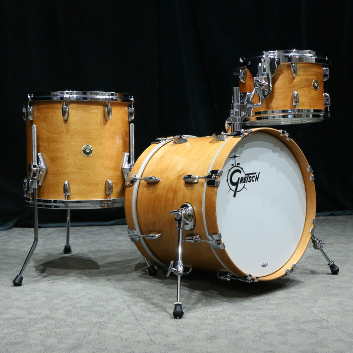 Batterie Gretsch USA Custom 18-12-14po - Satin Classic Maple + GRMTGTHSLC