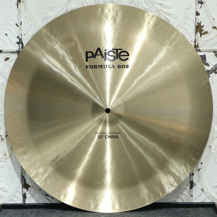 Cymbale chinoise usagée Paiste Formula 602 Modern Essentials 22po (1936g)